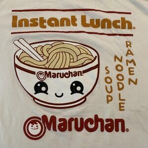 Maruchan Instant Lunch Shirt Mens Large White Ramen Noodle Soup Graphic Tee 2022